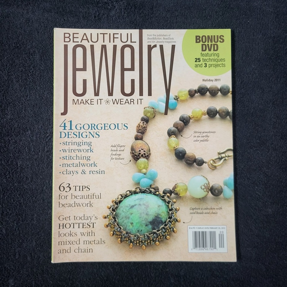 Beautiful Jewelry Magazine Holiday 2011 Bonus DVD Beading Crafts Designs